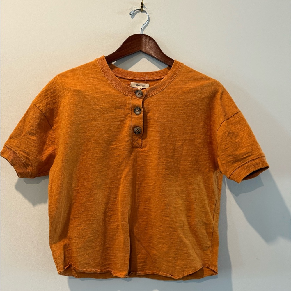 Madewell Burnt Orange Knit Top Size XS